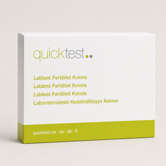 Kompletní test plodnosti – Laboratorní test Quicktest, balení