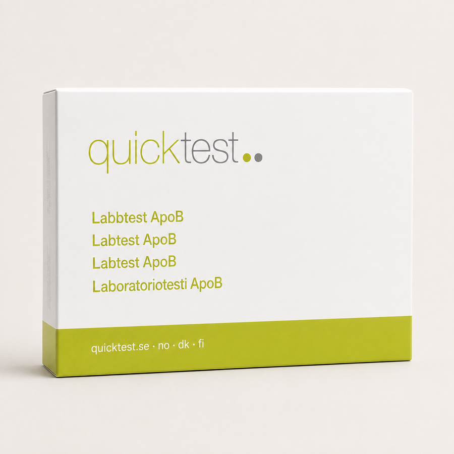 Test ApoB – Test de laboratoire Quicktest, conditionnement