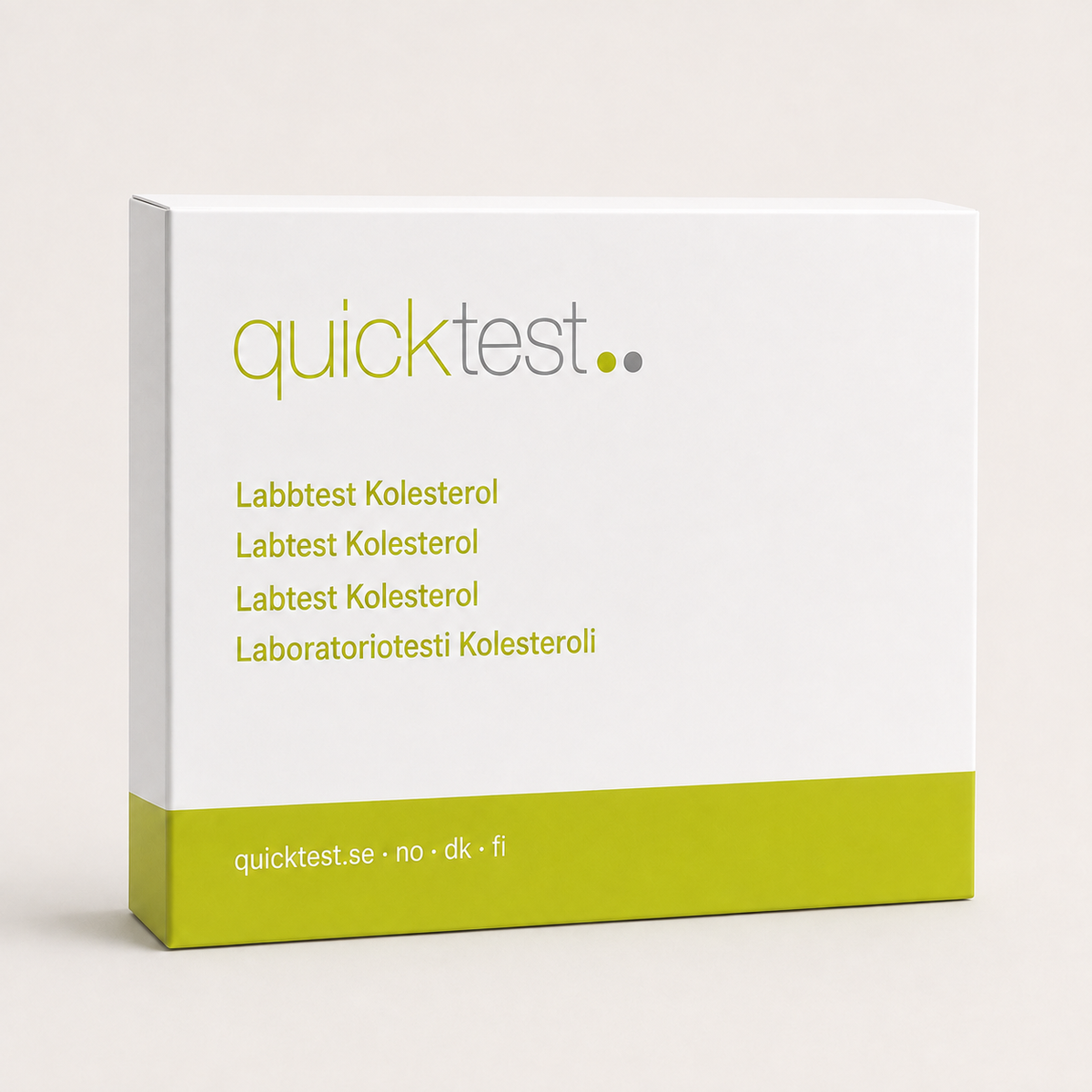 Prueba cardiovascular básica – Prueba de laboratorio Quicktest, empaque