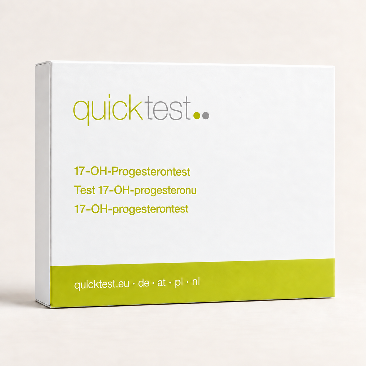 17-OH-progesterontest – förpackning för DE, AT, PL och NL