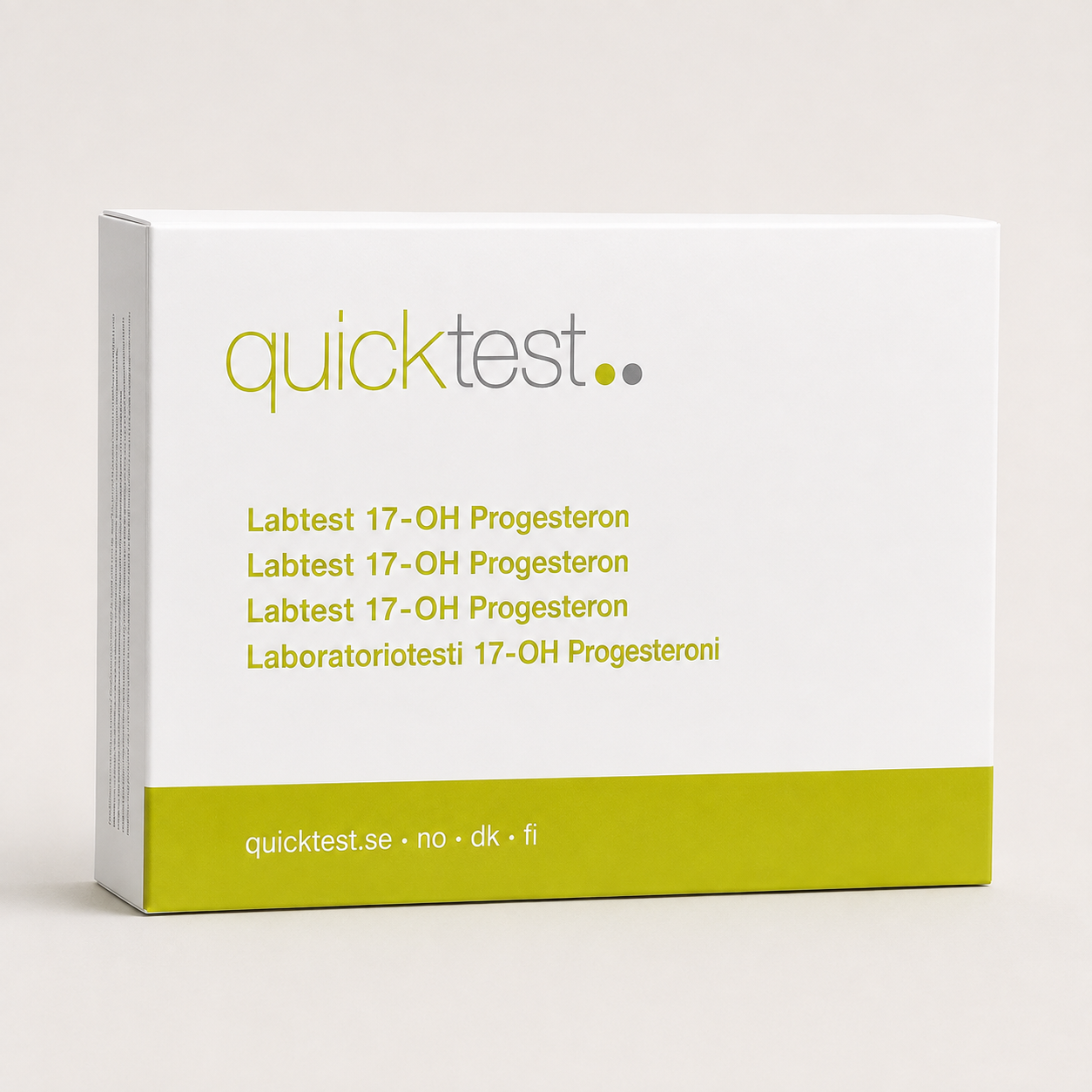 Test 17-OH-progestérone – Test de laboratoire Quicktest, conditionnement