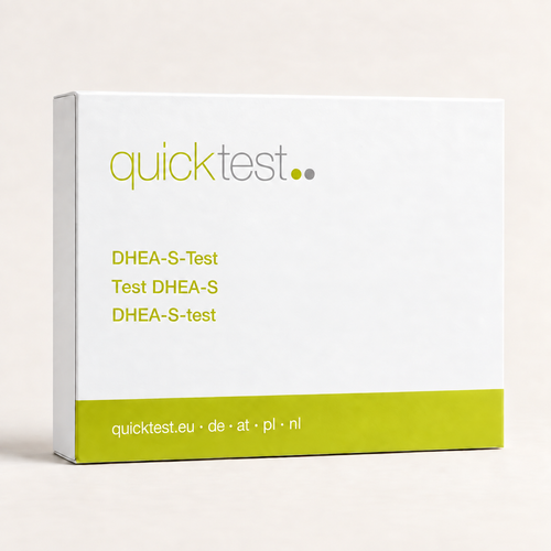 DHEA-S-test – förpackning för DE, AT, PL och NL