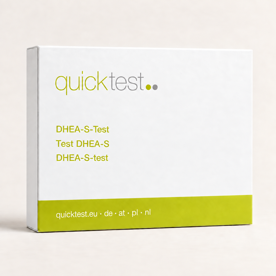 DHEA-S-test – förpackning för DE, AT, PL och NL