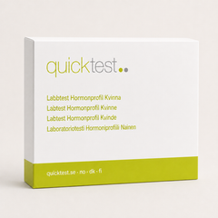 Test hormonal pour femmes – Profil hormonal complet – Test de laboratoire Quicktest, Emballage