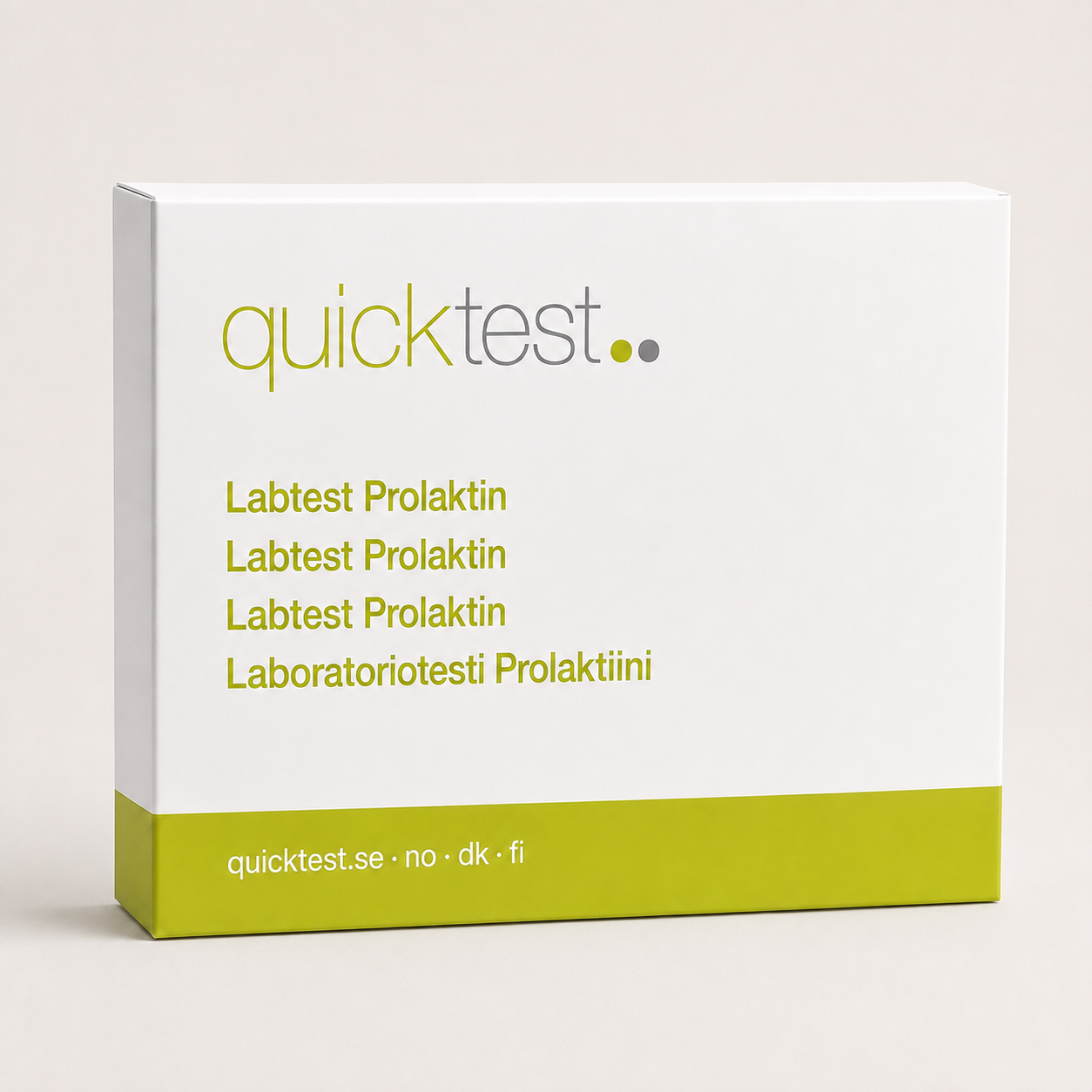 Test prolaktyny – Quicktest Test laboratoryjny, opakowanie