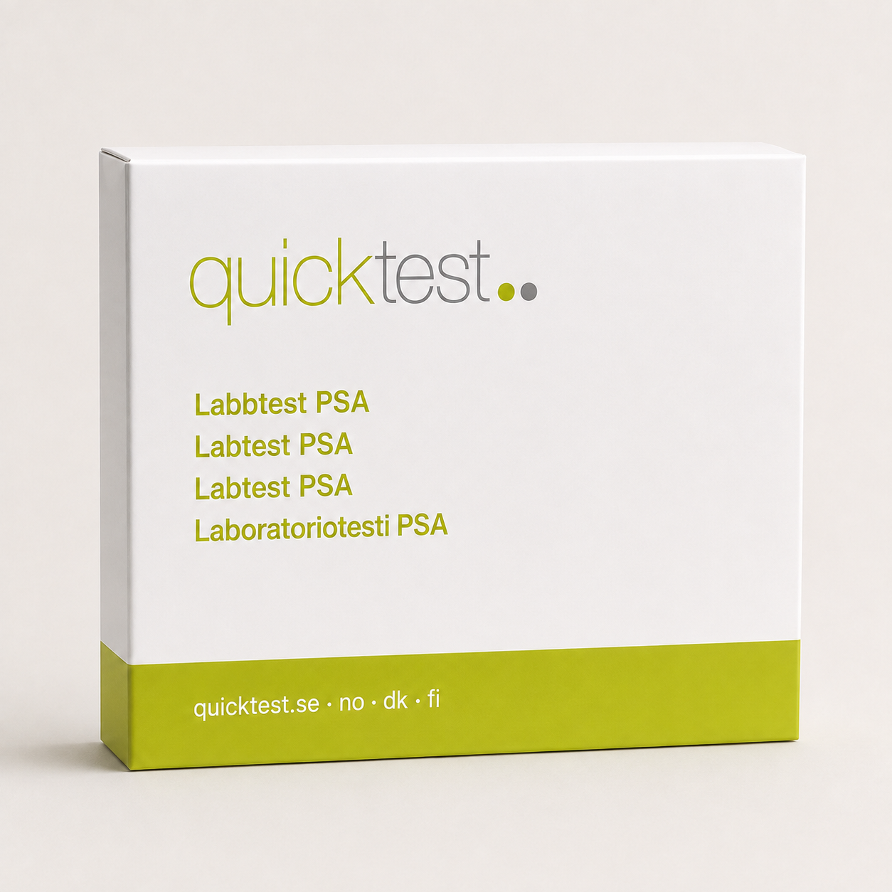 PSA-testi - laboratorioprofiili - Quicktest laboratoriotesti, pakkaus