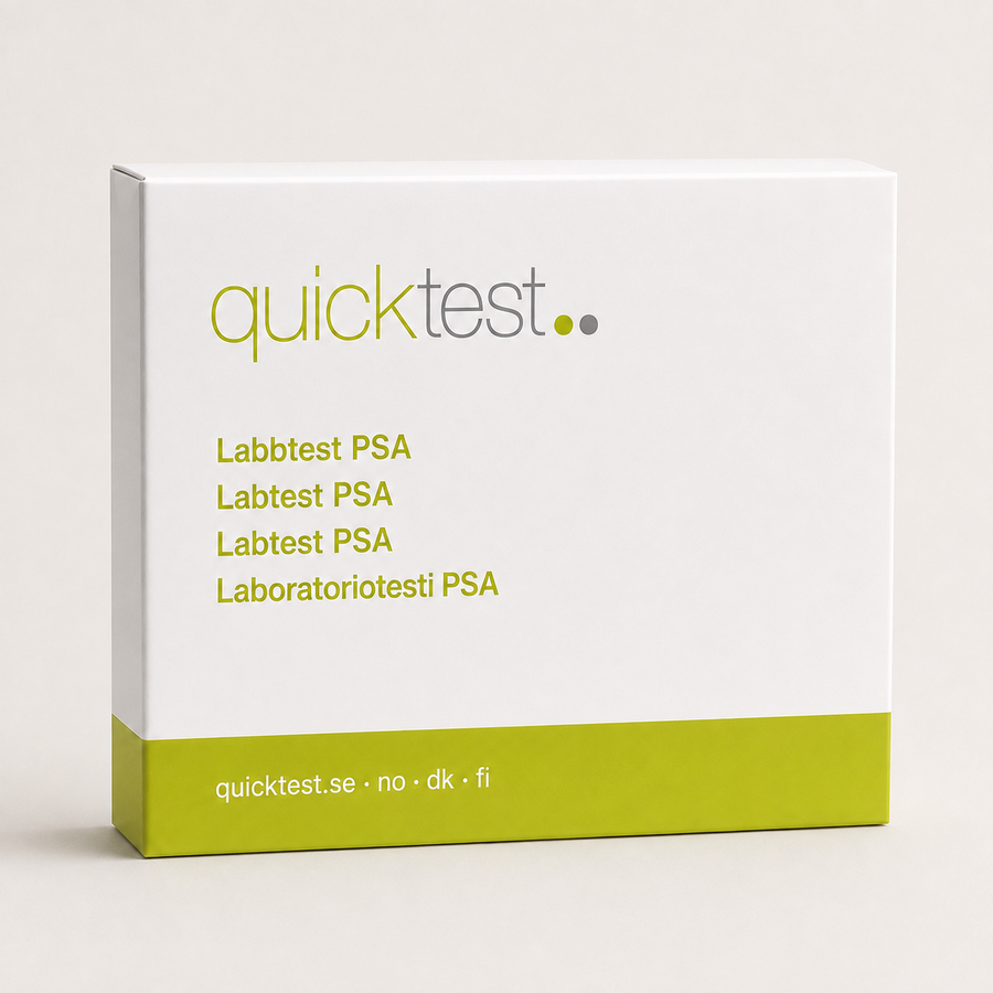 Test PSA – Profil de laboratoire – Test Quicktest, conditionnement