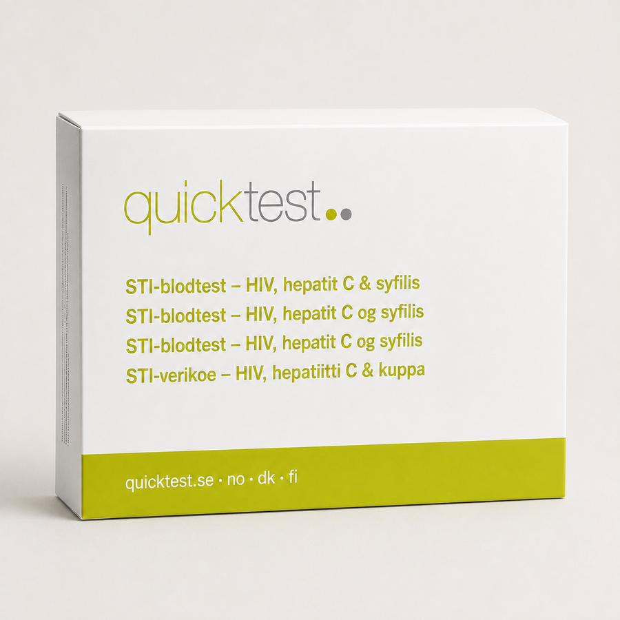 Dépistage IST (VIH, hépatite C et syphilis) – Profil de laboratoire – Test Quicktest, conditionnement