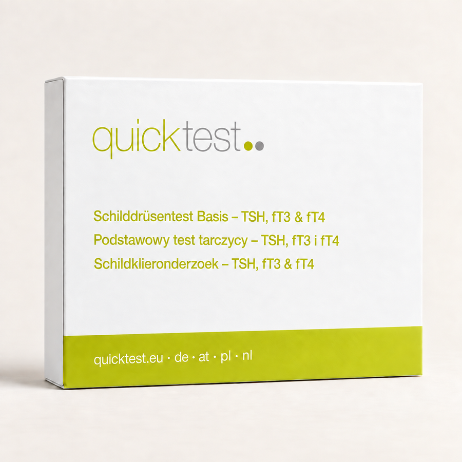 Sköldkörteltest Bas – TSH, fT3 & fT4 – förpackning för DE, AT, PL och NL