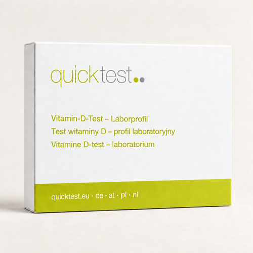 Quicktest D-vitamintest – Labbprofil – förpackning för labbtest hemma