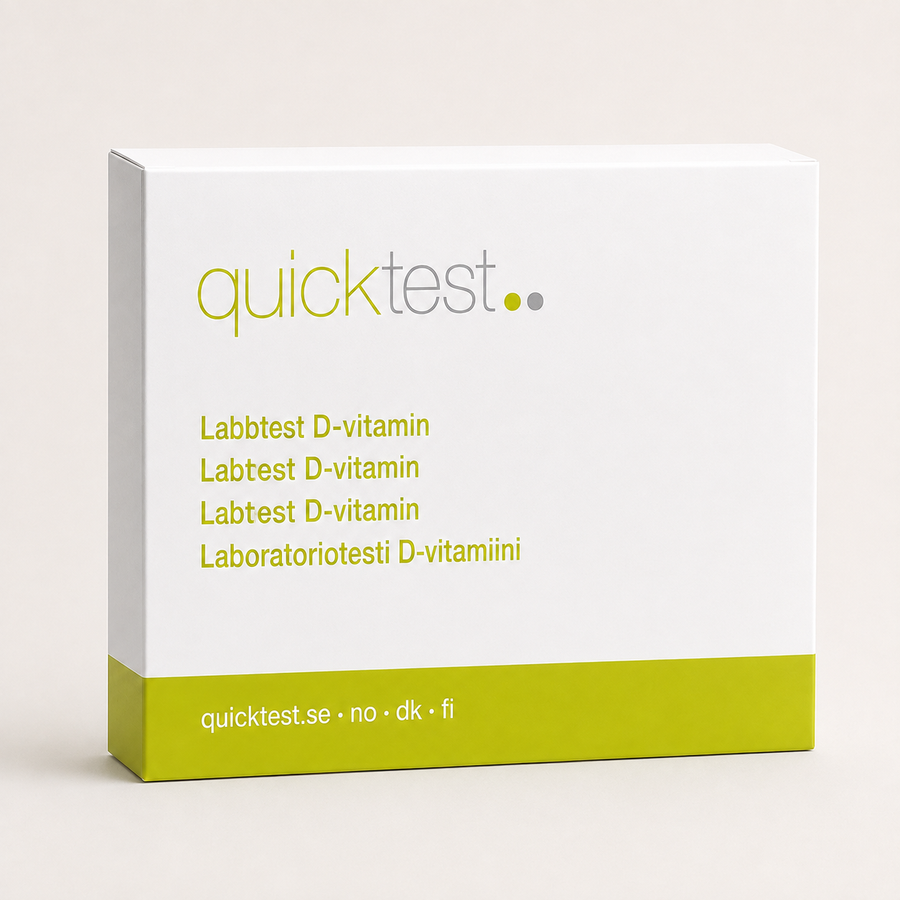 Test de vitamine D – Profil de laboratoire – Test Quicktest, emballage