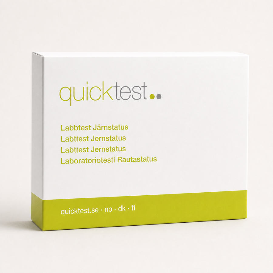 Bilan martial complet – Test Quicktest, conditionnement