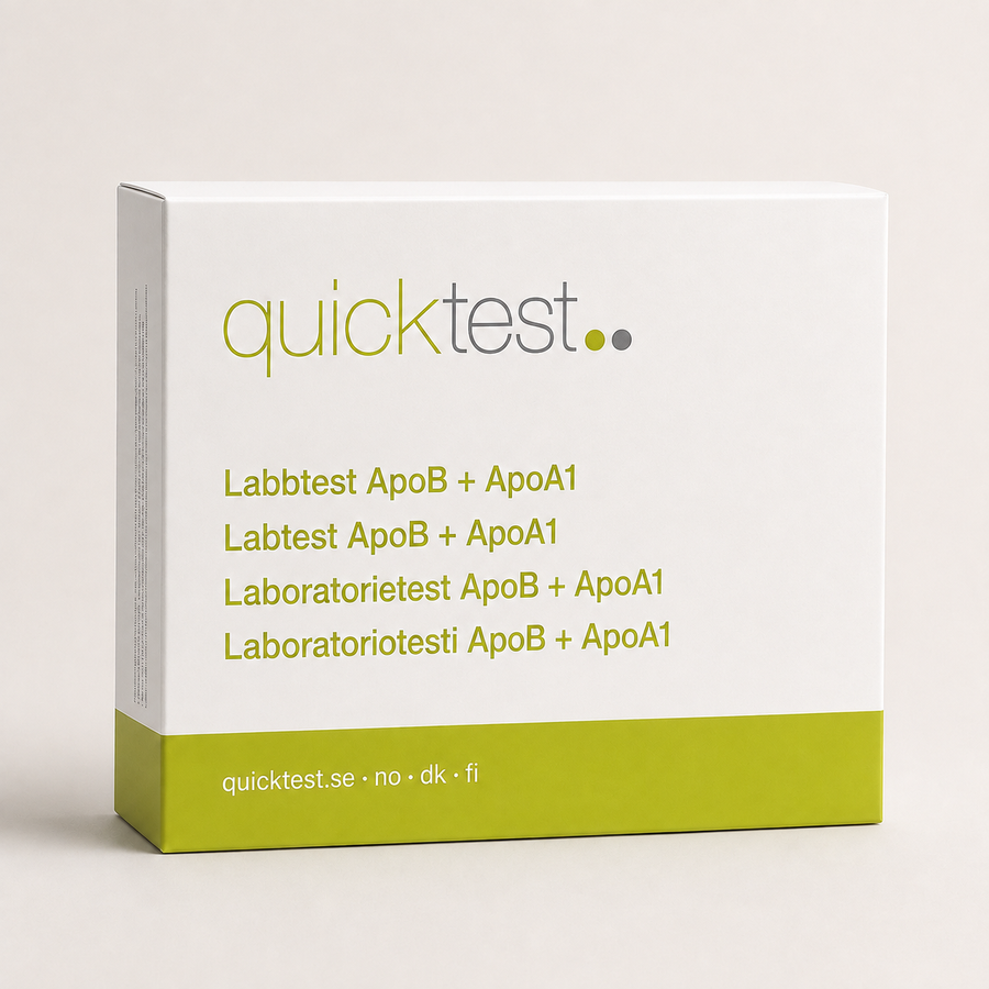 ApoB + ApoA1 + quota – Test Quicktest, conditionnement