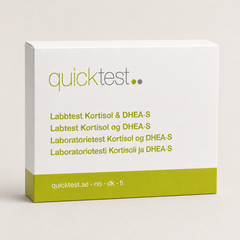 Test nadledvin – kortizol a DHEA-S – laboratorní test Quicktest, balení