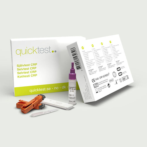 CRP-test – Självtest i 3-i-1 Paket – Infektionskoll från Quicktest
