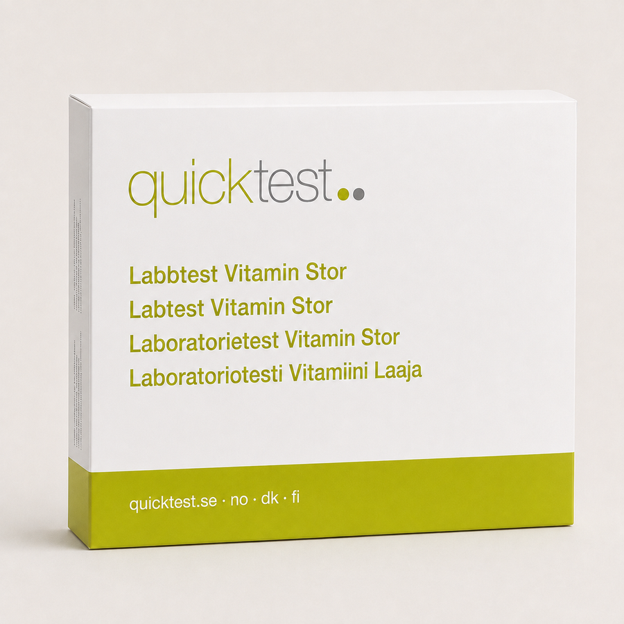 Vitamin Stor – Test de laboratoire Quicktest, emballage