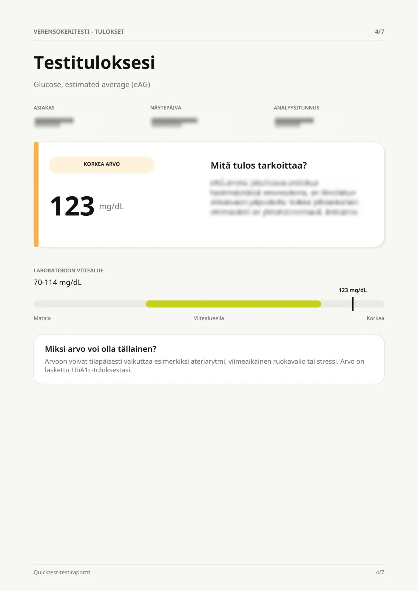 Esimerkki tulosraportista – Sivu 4/7